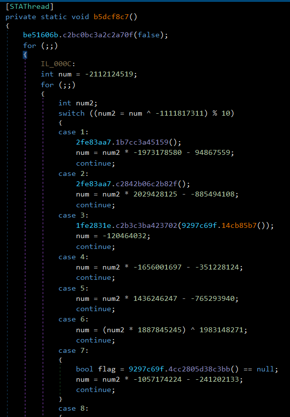 Obfuscated code example